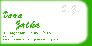 dora zalka business card